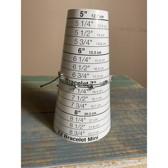 Pura Vida Beaded String Bracelet Adjustable Light Blue - Picture 2 of 4